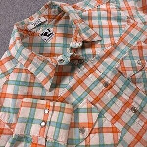 Rockies Vintage 1990s Plaid Western Pearl Snap Shirt - Size SMALL